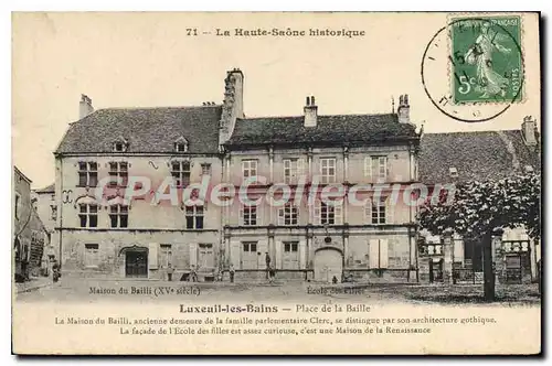 Cartes postales Luxeuil les Bains Place de la Baille