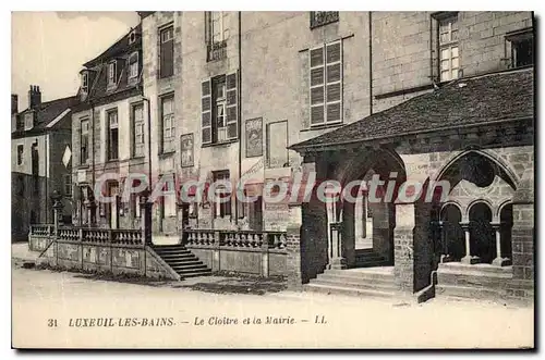 Ansichtskarte AK Luxeuil les Bains Le Cloitre et la Mairie