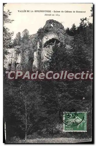 Ansichtskarte AK Vallee de la Rosemontoise Ruines du Chateau de Rosemont