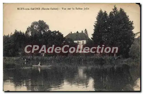 Cartes postales Scey sur Saone Haute Saone Vue sur la Saone jolie