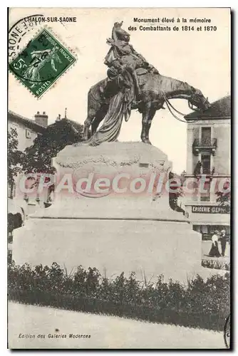 Cartes postales Chalon Sur Saone Monument eleve a la memoire des Combattants de 1814 et 1870