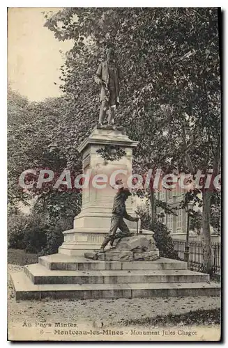 Cartes postales Montceau les Mines Monument Jules Chagot