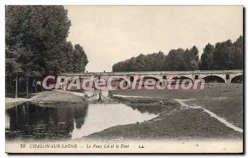 Cartes postales Chalon sur Saone Le Faux et le Pont