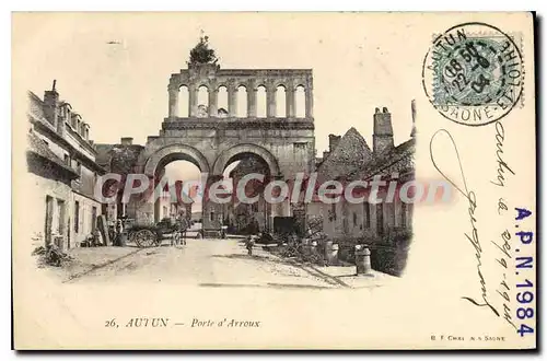 Cartes postales Autun Porte d'Arroux