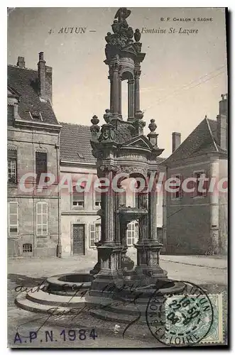 Ansichtskarte AK Autun Fontaine St Lazare