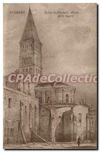 Cartes postales Tournus Eglise St Philibert Abside