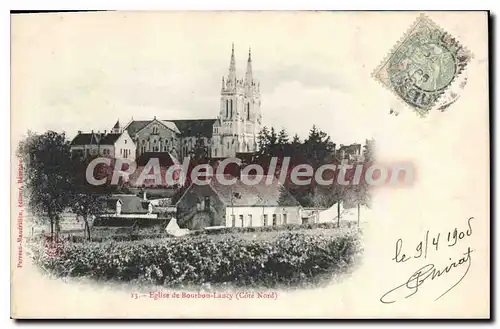 Cartes postales Eglise de Bourbon Lancy Cote Nord