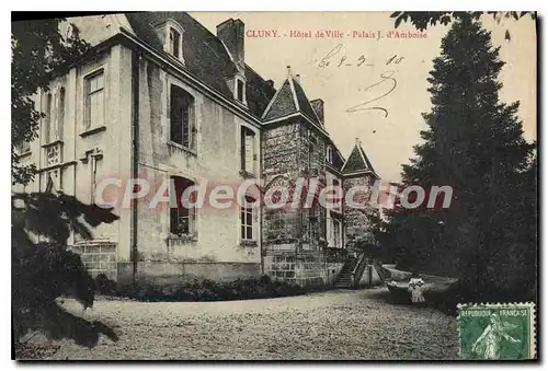 Ansichtskarte AK Cluny Hotel de Ville Palais J d'Amboise