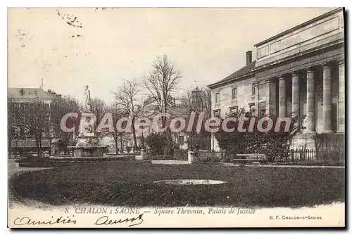 Cartes postales Chalon s Saone Square Thevenin Palais de Justice