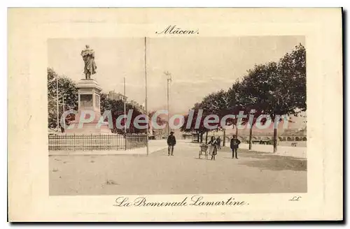 Cartes postales Macon La Promenade Lamartine