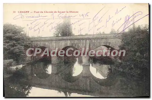 Cartes postales Chagny Pont du Chemin de fer sur la Dheune