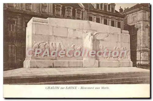 Cartes postales Chalon sur Saone Monument aux Morts