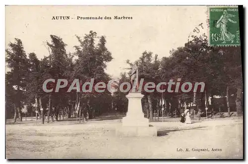 Cartes postales Autun Promenade des Marbres