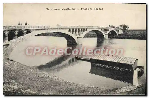 Ansichtskarte AK Verdun sur le Doubs Pont des Bordes