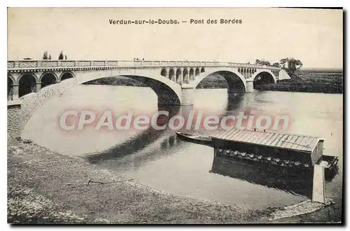 Cartes postales Verdun sur le Doubs Pont des Bordes