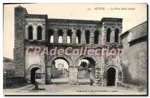 Ansichtskarte AK Autun La Porte Saint Andre