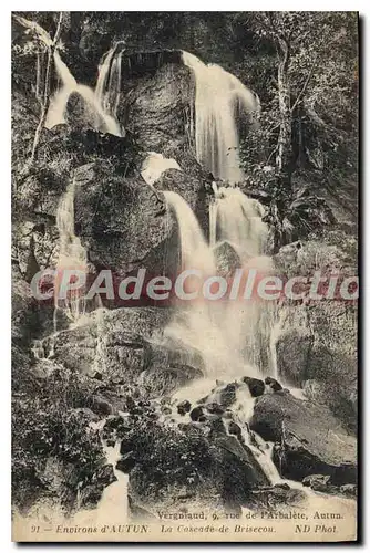 Cartes postales Environs d'Autun La Cascade de Brisecou