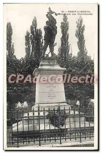 Cartes postales Paray le Monial Monument des Combattants