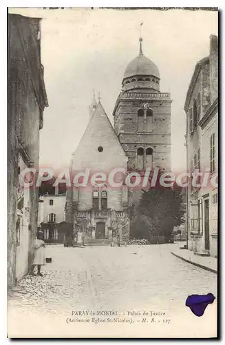 Ansichtskarte AK Paray le Monial Palais de Justice Ancienne Eglise St Nicolas