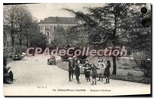 Ansichtskarte AK Chalon sur Saone Square Chabas