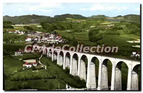 Moderne Karte Chauffailles Vue aerienne Viaduc de Mussy