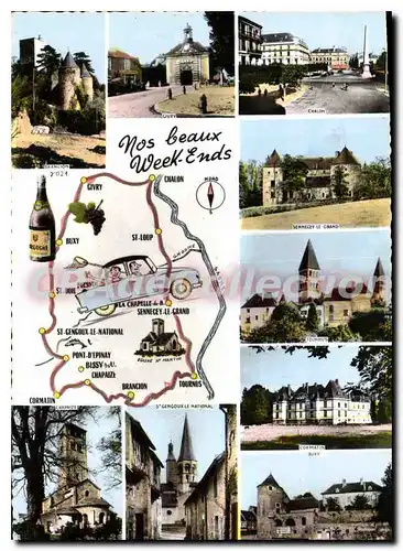 Cartes postales moderne Nos beaux Week Ends Chalon
