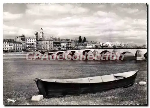 Cartes postales moderne Macon S et L Le vieux St Vincent et le Pont de St Laurent