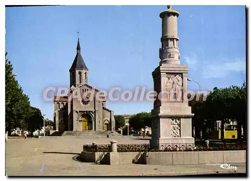 Cartes postales moderne Montceau les Mines S et L Place du Marche monument aux morts 1914 1918 Sculpt M Antoine Bourdel