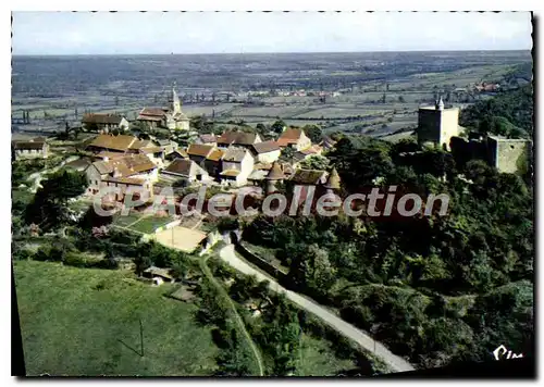 Cartes postales moderne Brancion S et L Vue generale aerienne de l'ensemble feocial dont Brancion est la prototype