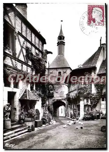 Cartes postales moderne Bourbon Lancy Thermal S et L Le Beffroi et la Maison de Bois