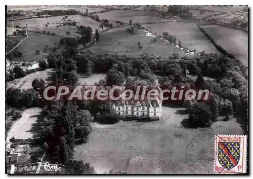 Moderne Karte Cormatin S et L Vue aerienne du Chateau