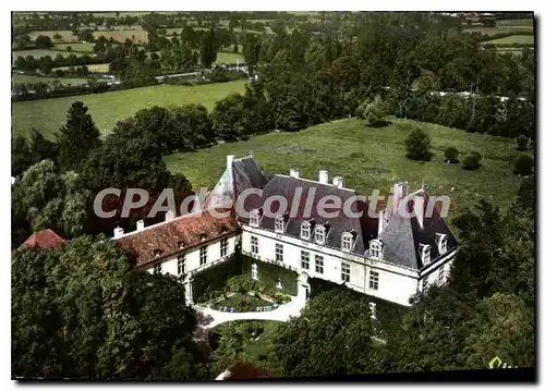 Moderne Karte Chateau de Cormatin S et L Vue aerienne Commence en 1608 et termine en 1616