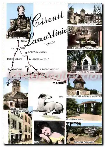 Cartes postales moderne Circuit Lamartinien Macon