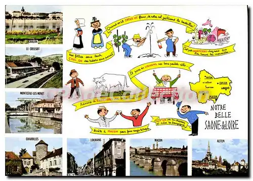 Cartes postales moderne Notre Belle Saone et Loire