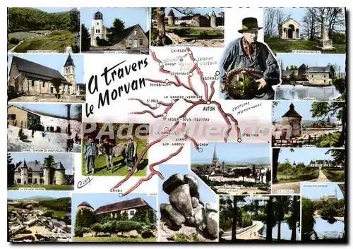 Cartes postales moderne A travers le Morvan