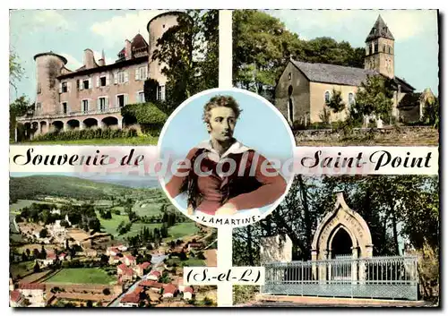 Moderne Karte Souvenir de Saint Point S et L