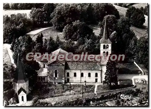 Moderne Karte St Christopphe en Brionnais S et L Vue aerienne L'Eglise