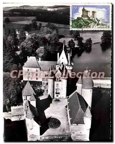 Cartes postales moderne La Clayette S et L Vue aerienne Son Chateau et son Lac