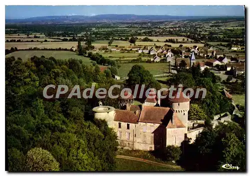 Cartes postales moderne Environs de St Gengoux le National Sercy S et L Le chateau Vue aerienne