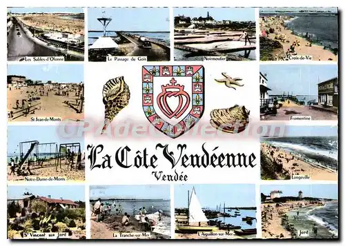 Cartes postales moderne LA COTE VENDEENNE Croix-de-vie Fromentine Longeville jard Noirmoutier Tranche sur mer