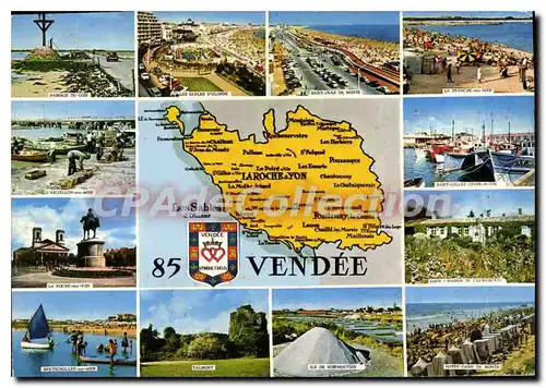 Cartes postales moderne VENDEE Bretignolles-sur-Mer Talmont Saint-Gilles Croix de vie Aiguillon sur mer Roche sur Yon