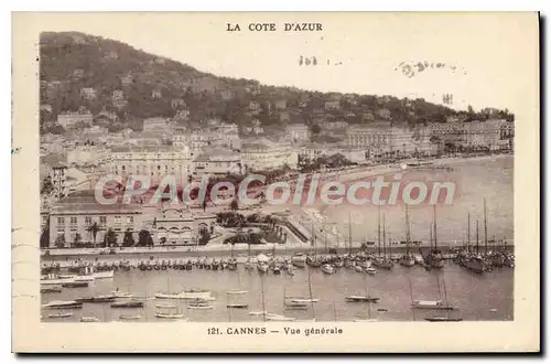 Cartes postales CANNES Vue generale