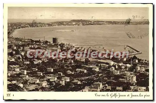 Cartes postales Vue sur le GOLFE JUAN et JUAN les pins