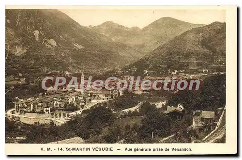 Cartes postales St Martin VESUBIE Vue generale prise de Venanson