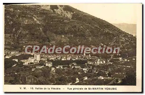 Cartes postales Vallee de la Vesubie Vue generale de St MARTIN VESUBIE