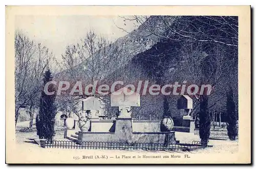 Cartes postales BRELL La Place et le Monument aux Morts