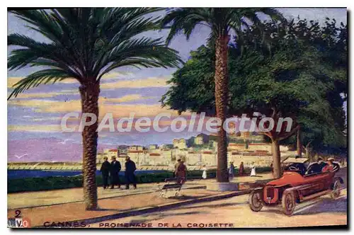 Cartes postales CANNES PROMENADE DE LA CROISETTE