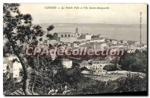 Ansichtskarte AK CANNES La Vieille et l�Ile Sainte Marguerite