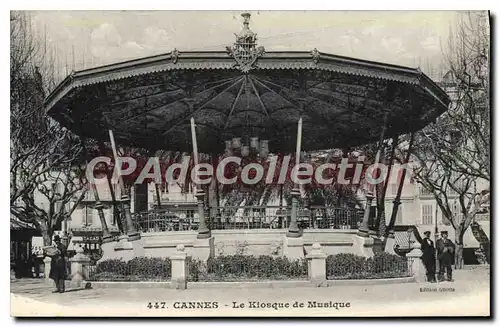 Cartes postales CANNES Le Kiosque de Musique