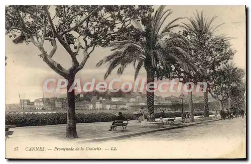 Cartes postales CANNES Promenade de la Croisette